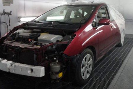 Collision repair work